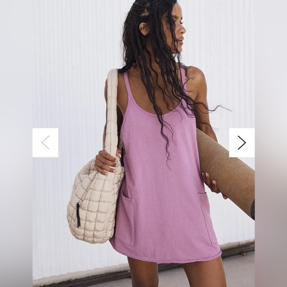 NWT Free People Movement Hot Shot Dress Purple